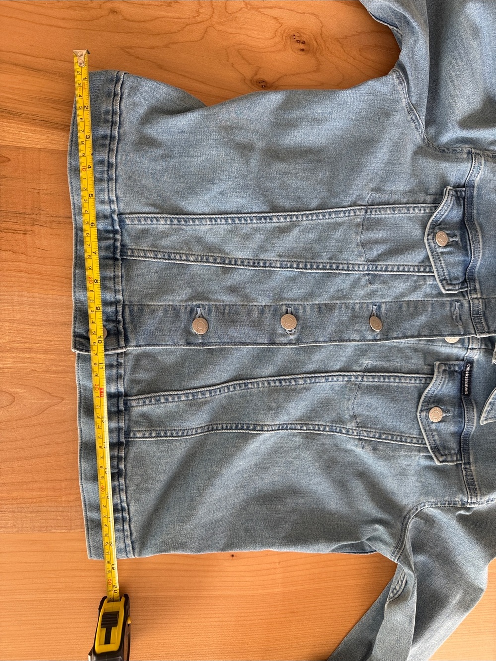 Calvin Klein Jeans Classic Light Blue Denim stretch Jacket - Picture 8 of 10